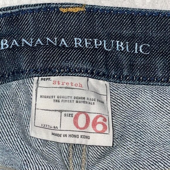 Banana Republic Wide Leg Blue Jeans Size 6 - Picture 4 of 9